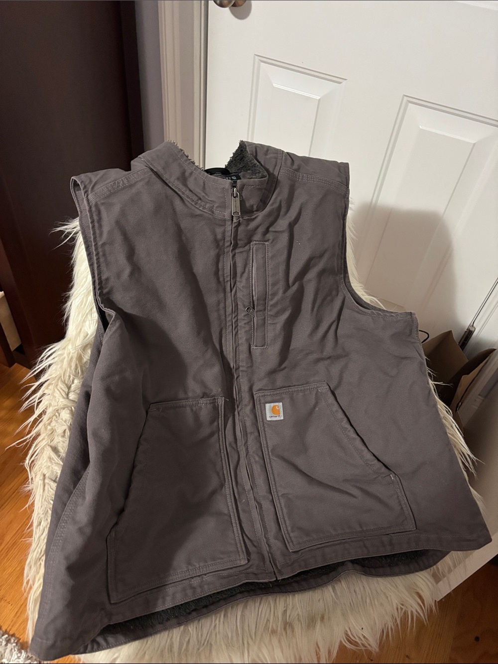 Carhartt Men's Charcoal Gray Work Vest